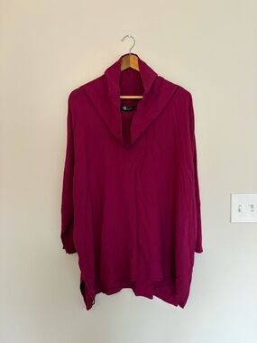 M Made In Italy Women’s Cowl Neck Tunic - US M